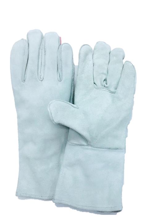 grey welding gloves